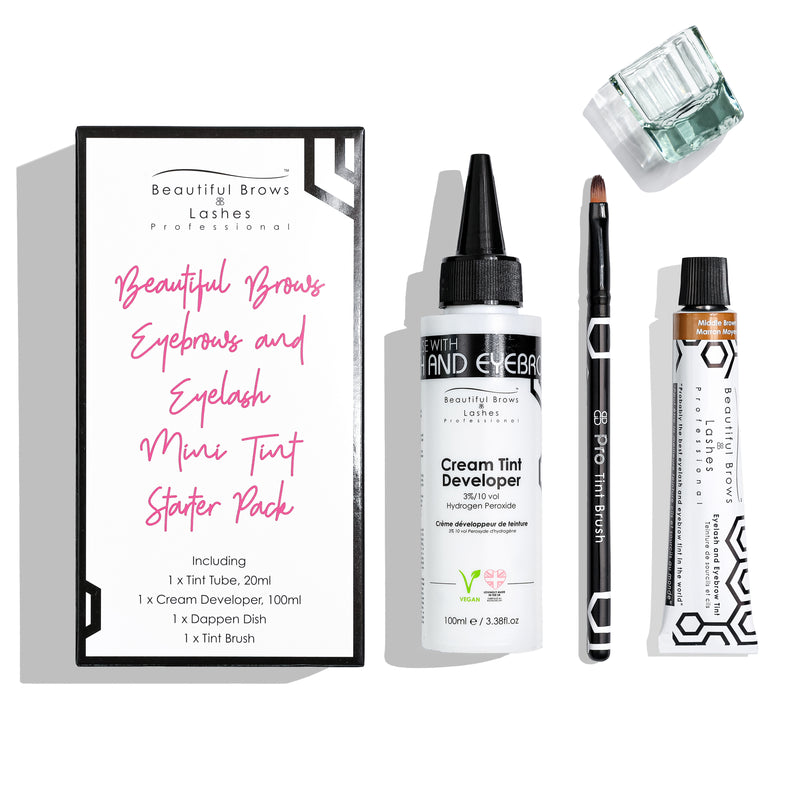 Beautiful Brows and Lashes Mid Brown Mini Tint Pack- Beautiful Brows and Lashes Professional