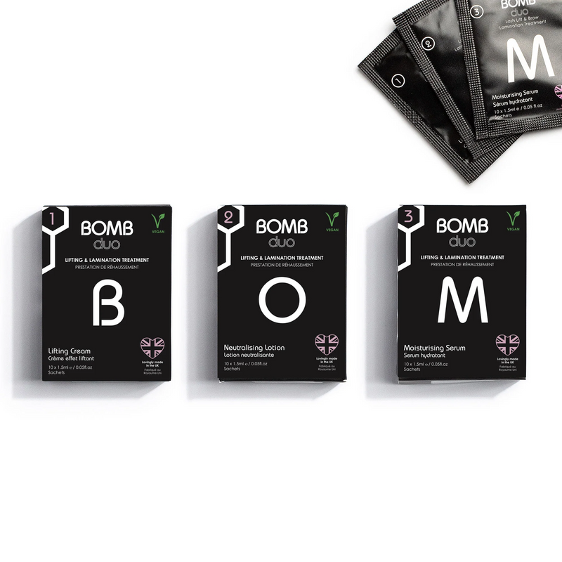 BOMB Duo - Steps 1, 2, 3 - Beautiful Brows & Lashes Professional