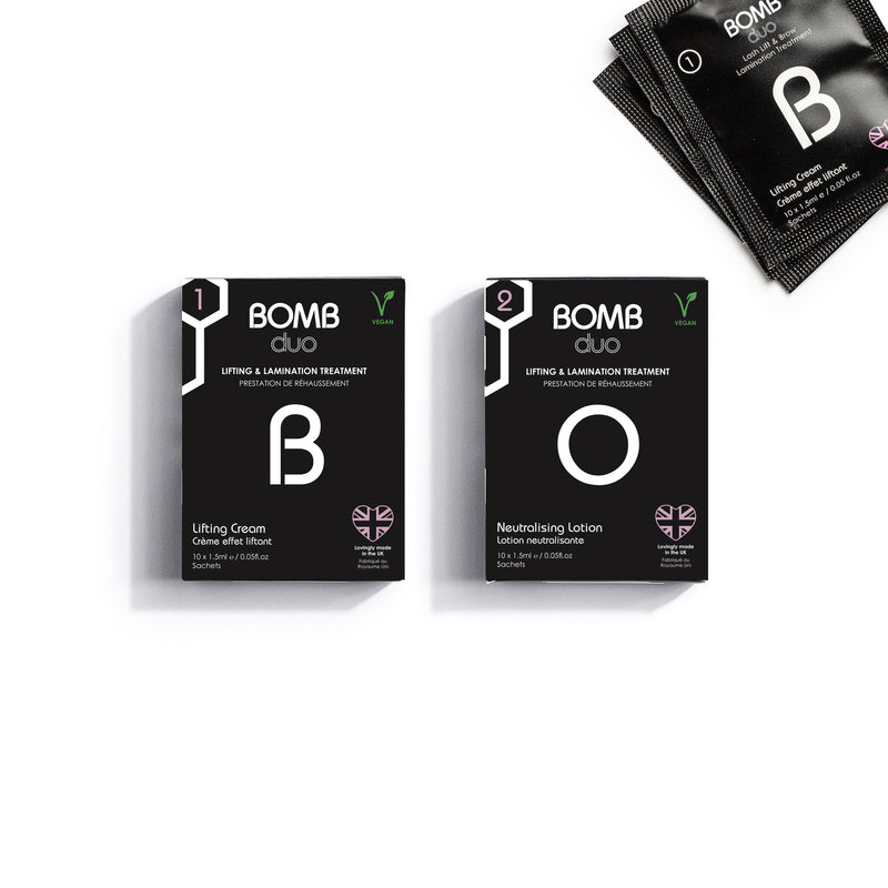 BOMB Duo - Step 1 & Step 2 - Beautiful Brows and Lashes Professional
