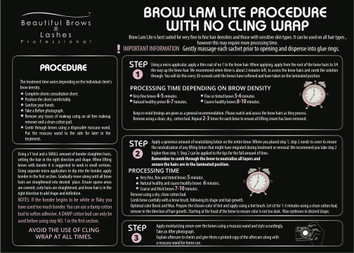 Brow Lamination Lite Procedure Form - Beautiful Brows & Lashes