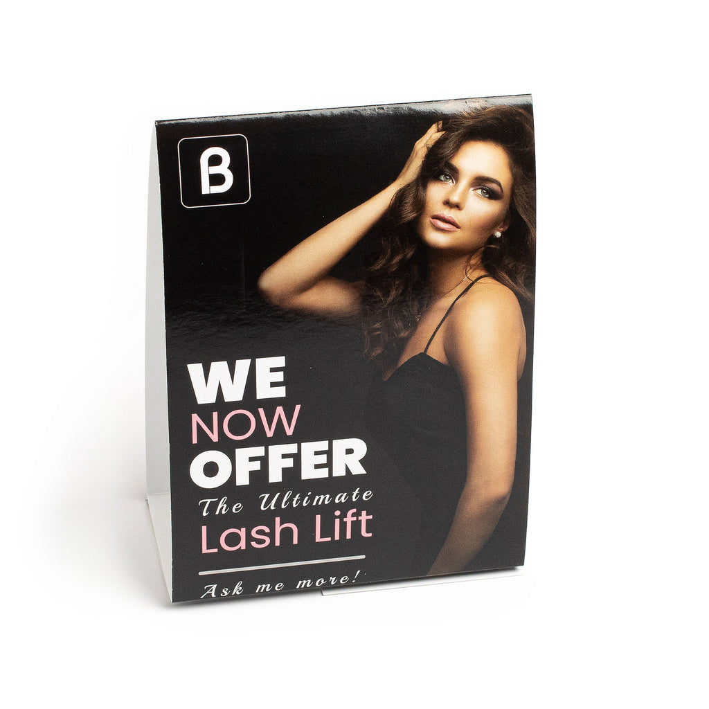 We Now Offer Lash Lifting Table Tent | Beautiful Brows and Lashes
