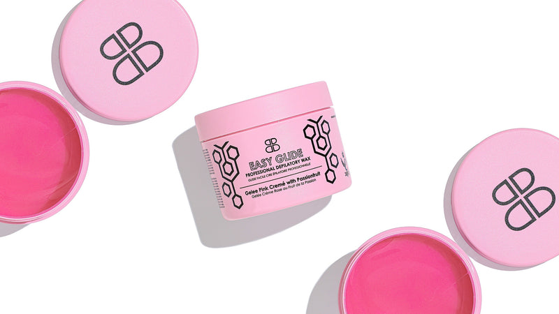 Gelee Pink Cream Passion fruit Depilatory Wax | Beautiful Brows and Lashes Professional