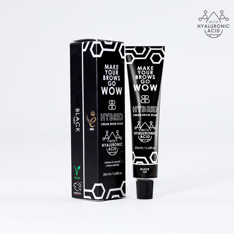 Hybrid CREAM Brow Stain - Black | Beautiful Brows and Lashes Professional