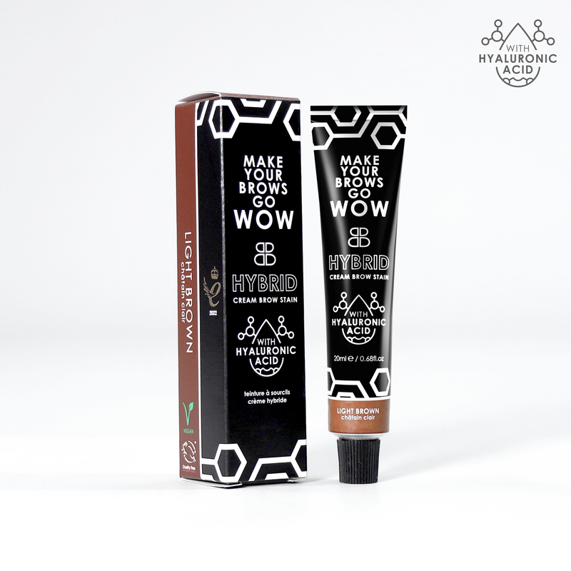 Hybrid CREAM Brow Stain - Light Brown | Beautiful Brows and Lashes Professional