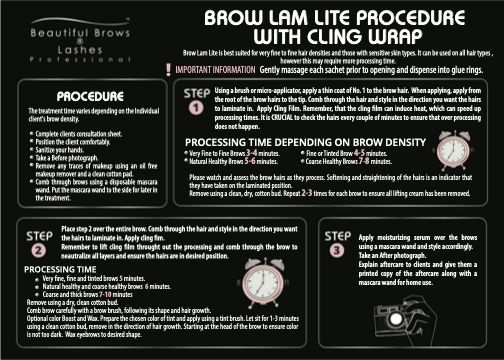 Brow Lamination Lite Procedure Form - Beautiful Brows & Lashes