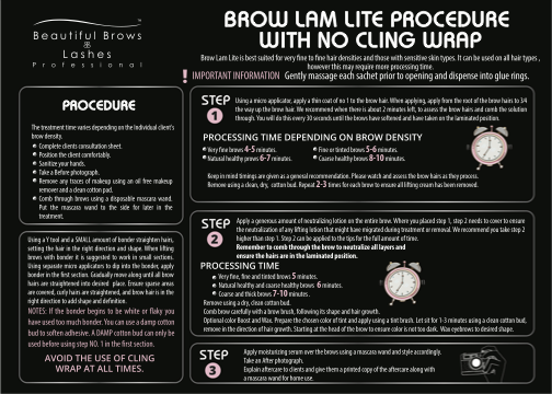 Brow Lamination Lite Procedure Form – Beautiful Brows & Lashes Professional