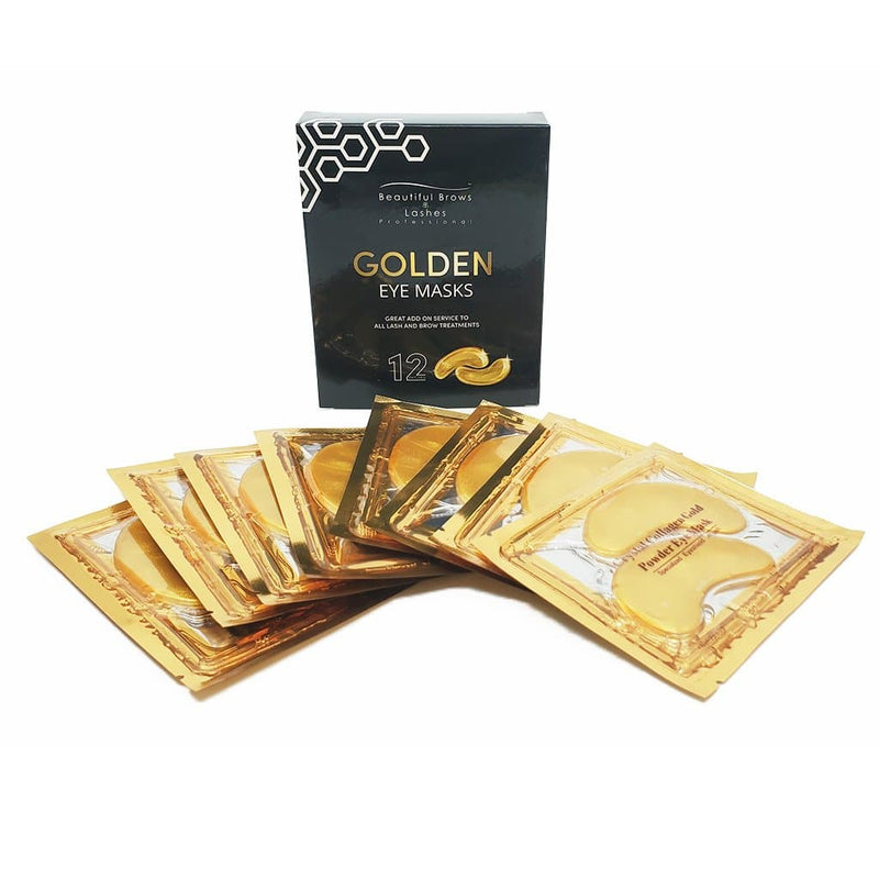24K Gold Collagen Eye Mask (12 Pack) *New* - Beautiful Brows and Lashes Professional