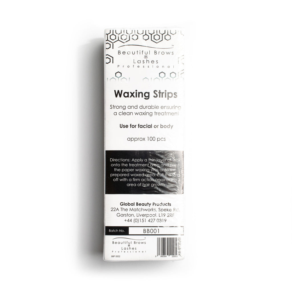 BB Waxing Strips (100)- Beautiful Brows and Lashes Professional